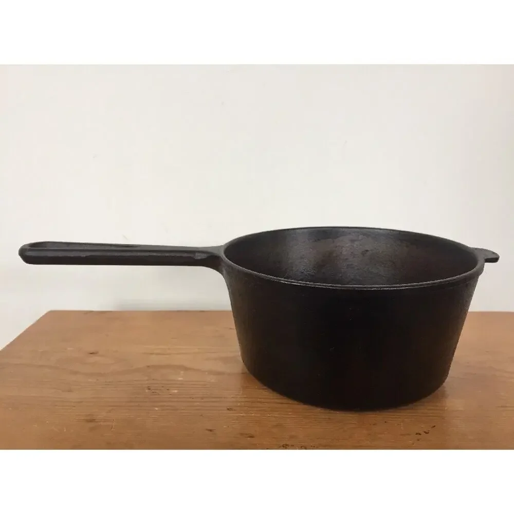 Vintage Classic Brand Seasoned Cast Iron Soup Sauce Bean Pot Cookware 7